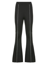 High Waist Hip-lifting Slim Flared Trousers