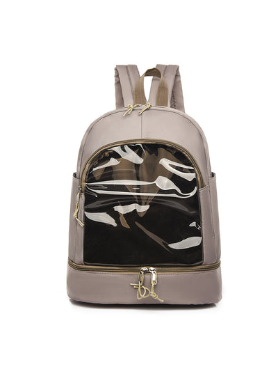 Oxford Cloth Transparent Plastic Backpack