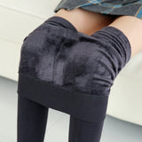 High Elastic Thicken Lady's Leggings Warm Pants