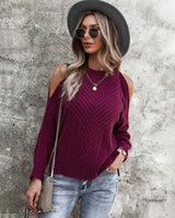 Long Sleeve Coarse Needle Sweater