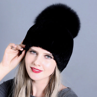 Rex Fur Ladies Hat Hand Sewing