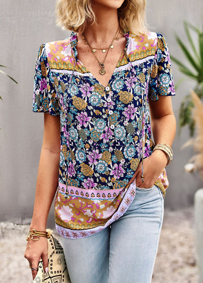 Bohemian Printed Casual Shirt