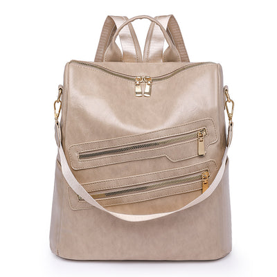 Soft PU Retro Casual Ladies Backpack