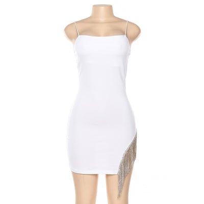 Tassel Bodycon Womens Sexy Club Party Night Mini Dress