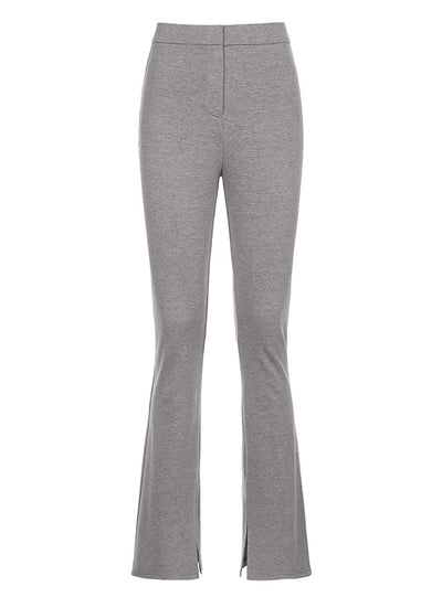 Slit Trousers High Waist Sports Pant