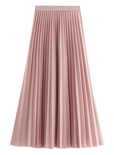 High Waist Thin Body Pleated Skirt