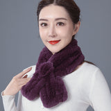 Rex Fur Scarf Double-sided Scarf Keep Warm