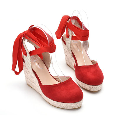Bohemian Wedges Strap High-heeled Sandals