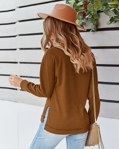 Women Fashion Casual Button Top