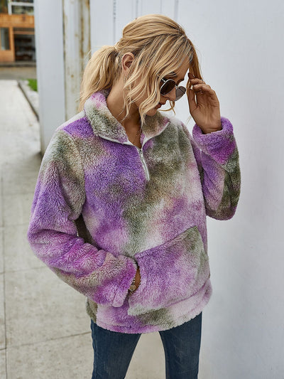 Fashion Tie-dyed Blouse Girl