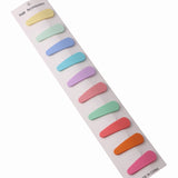 Women 10Pcs/lot Simple Candy Color Hairpins