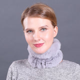 Rex Fur Scarf New Elastic Braided Fur Collar