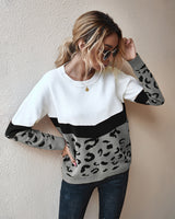 Autumn and Winter Leopard Sweater