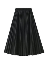 Long High Waist Pleated Skirt