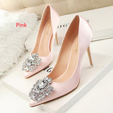 Shiny Rhinestone Stiletto High Heel Shoes