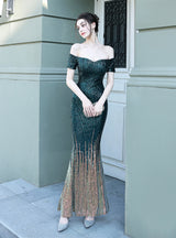 Womrn Sequined Fishtail Gown