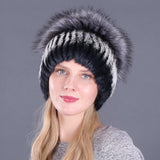 Women Winter Rabbit Fur Hat