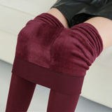 High Elastic Thicken Lady's Leggings Warm Pants