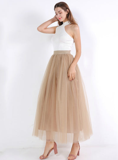 Tulle Skirt Bouffant Puffy Fashion Skirt Long Tutu Skirts