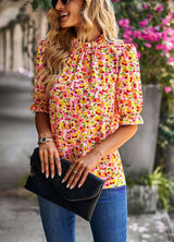 Women's Holiday Print Shirt Top