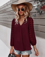 Long Sleeve Casual Shirt Holiday Style