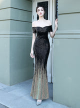 Womrn Sequined Fishtail Gown